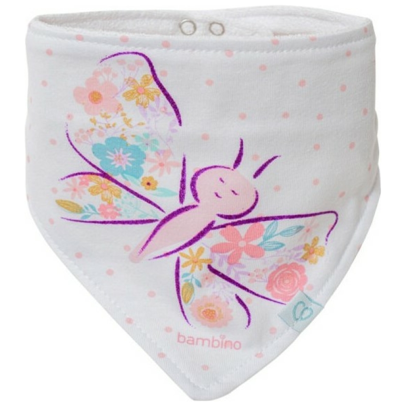 Bipack babero bandana niña bambino arcoíris