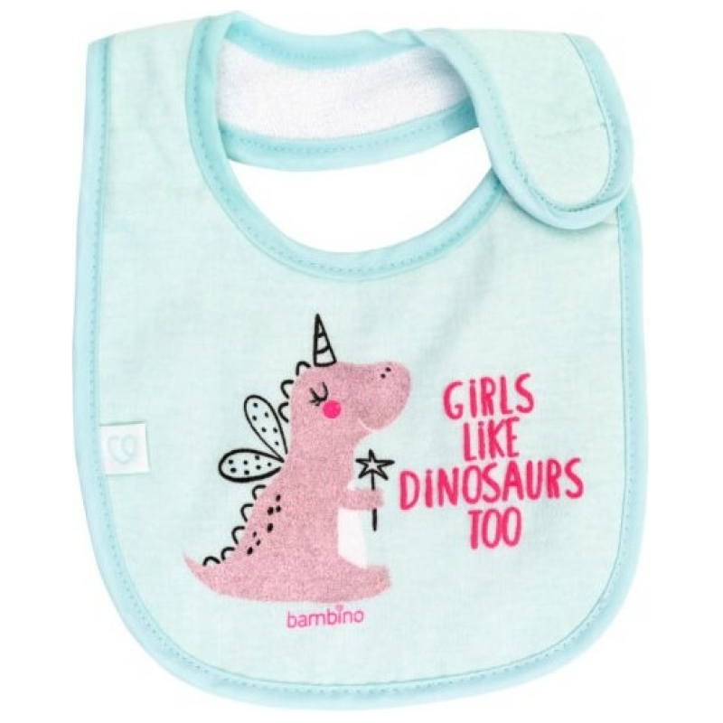 Pack baberos impermeables bambino niña unicornio dino