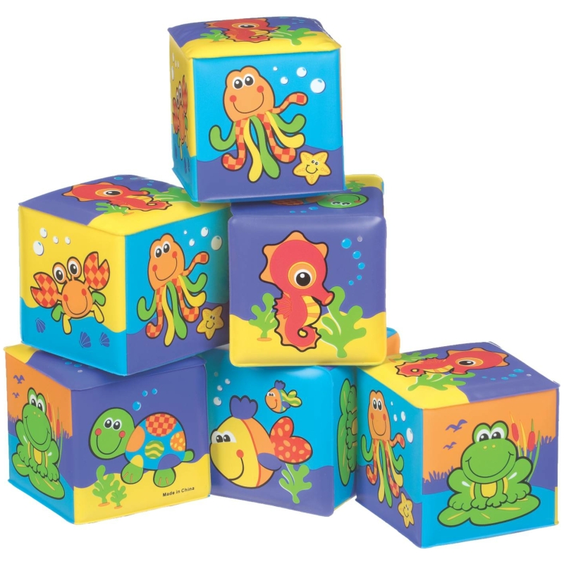 Juguete cubos blandos para el baño playgro