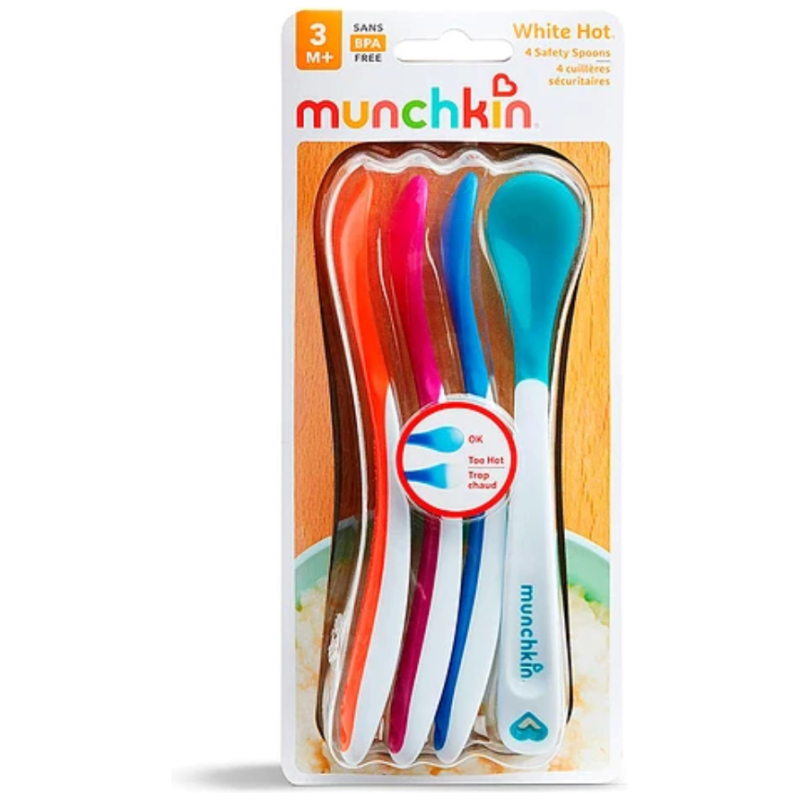 Set 4 cucharas con sensor de temperatura munchkin