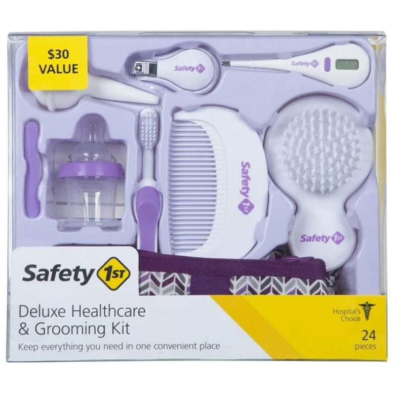 Kit de aseo y salud para bebés safety 1st lila