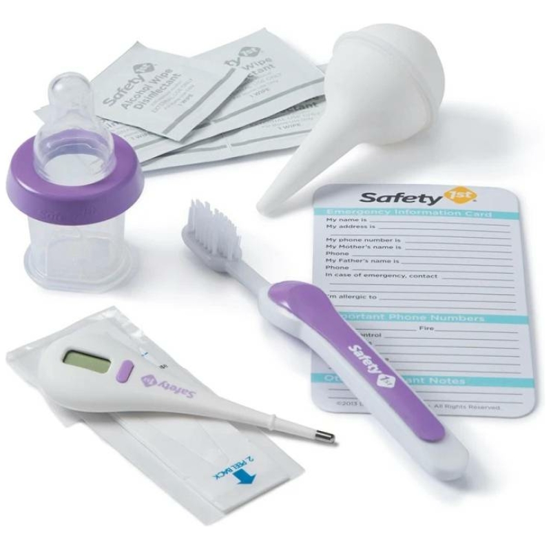 Kit de aseo y salud para bebés safety 1st lila