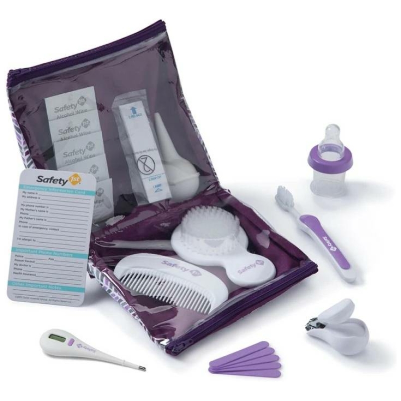 Kit de aseo y salud para bebés safety 1st lila