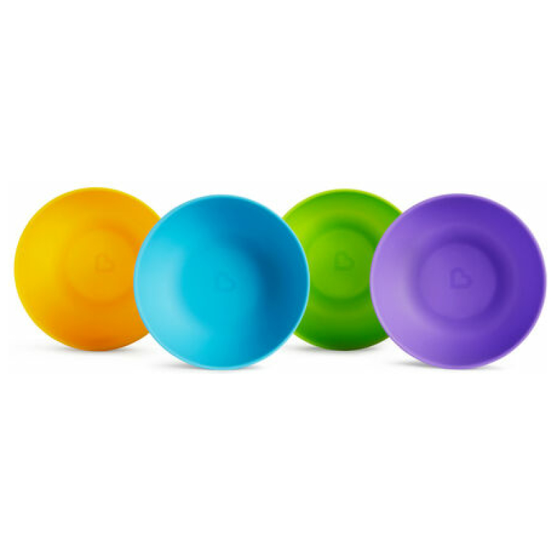 Pack 4 multi bowls colores munchkin