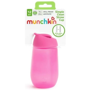 Vaso con bombilla clean munchkin azul