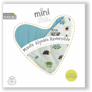 Manta algodón reversible mini me unisex