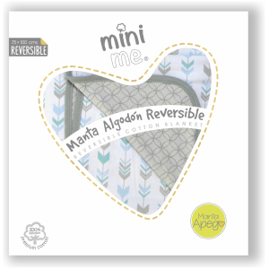 Manta algodón reversible mini me unisex