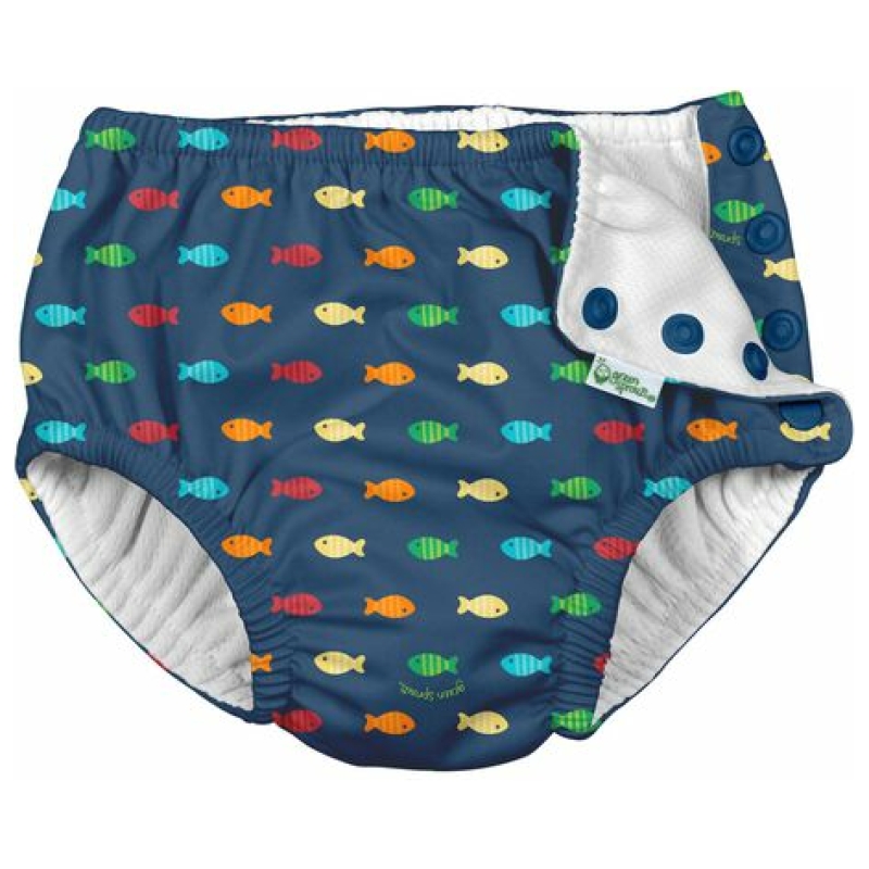 Pañal de agua reutilizable iplay azul pez - 36 meses