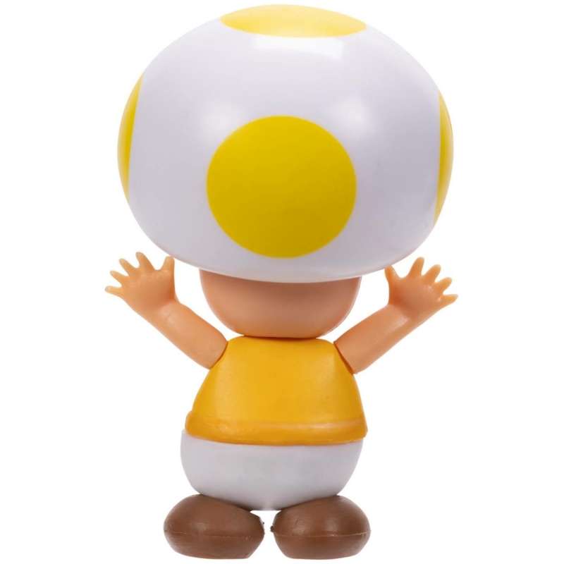 Mini figura articulada toad amarillo - super mario