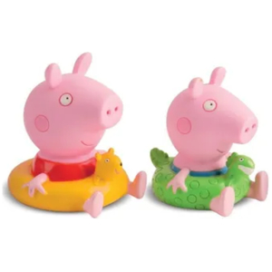 Figuras de baño peppa pig y george