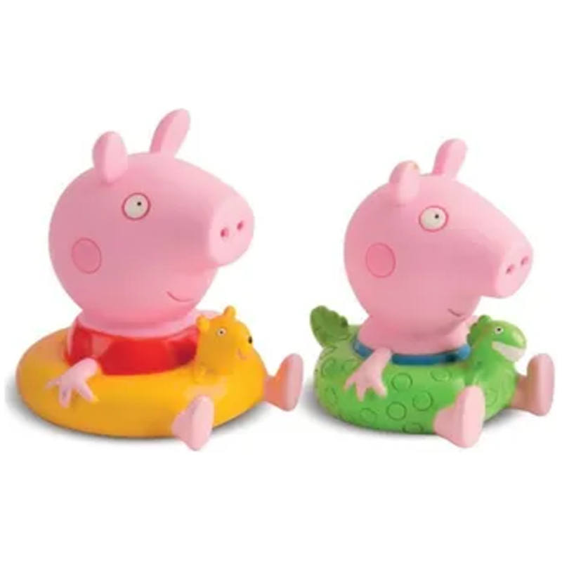 Figuras de baño peppa pig y george