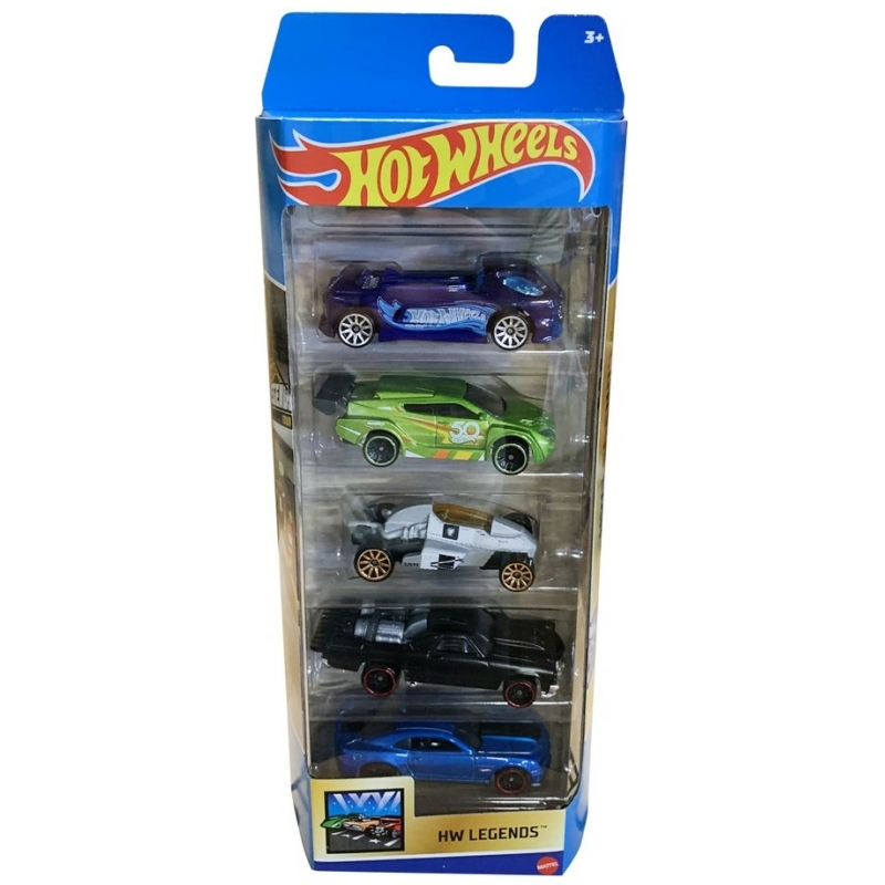 Juguete pack de 5 autos hot wheels surtidos