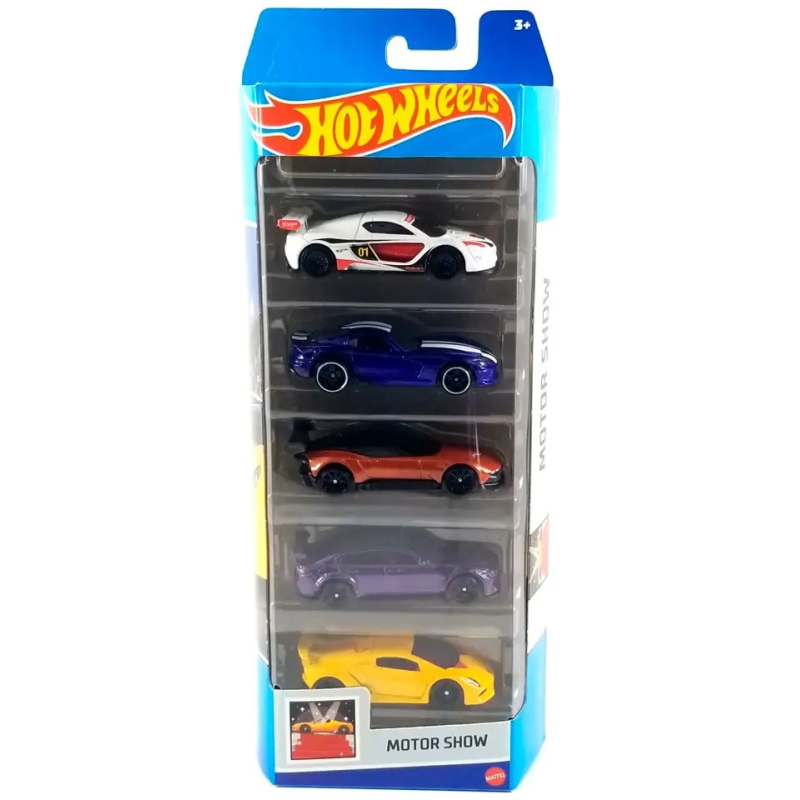 Juguete pack de 5 autos hot wheels surtidos