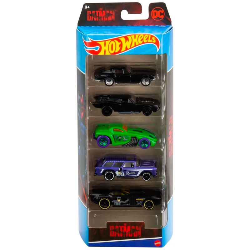 Juguete pack de 5 autos hot wheels surtidos