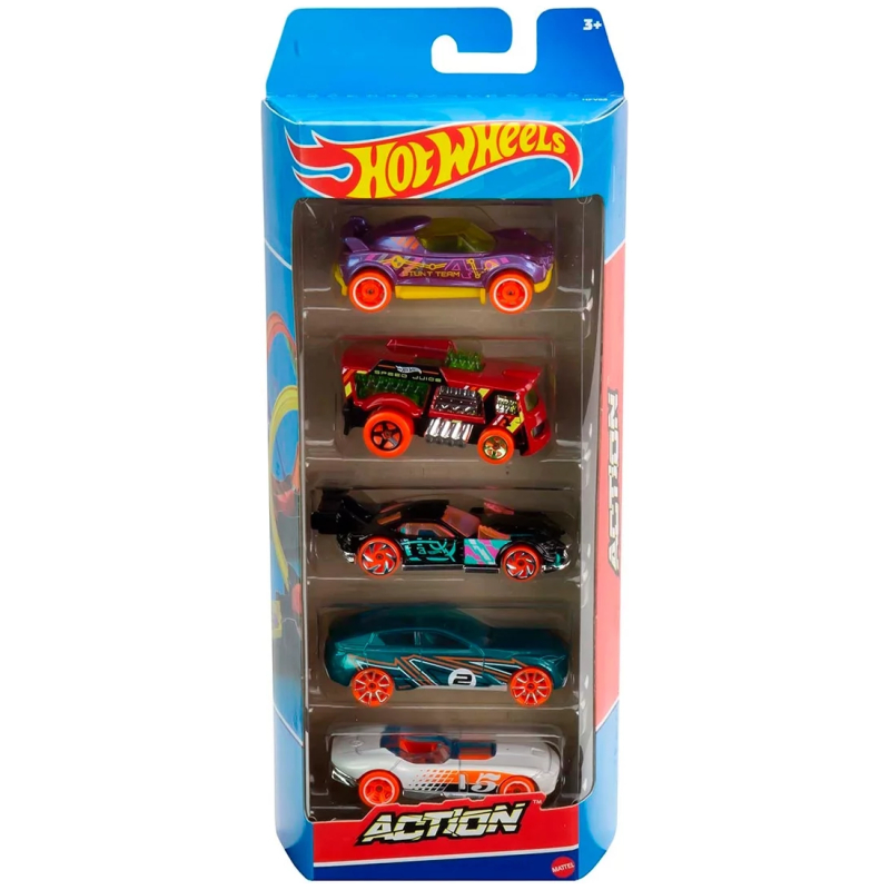 Juguete pack de 5 autos hot wheels surtidos