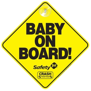 Letrero baby on board safety