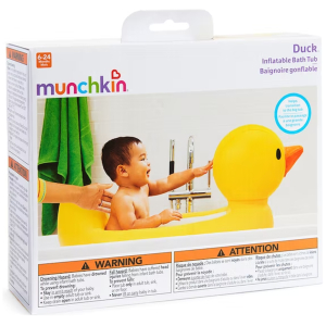 Tina inflable patito amarillo con sensor munchkin