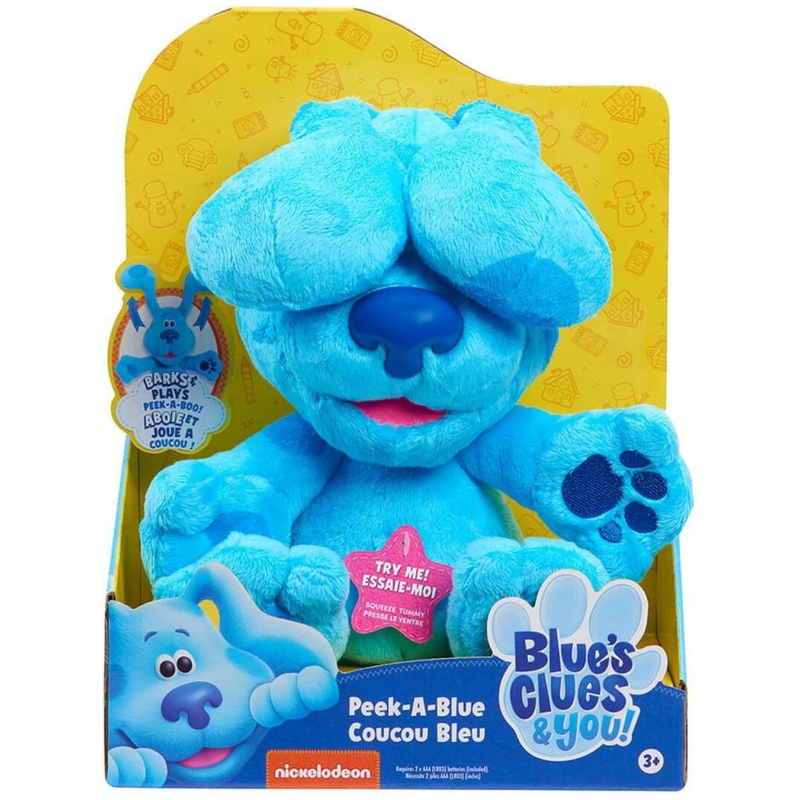 Peluche con sonido peek a blue las pistas de blue y tu