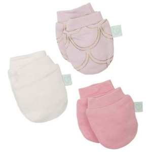 Set de mitones para bebé rosa