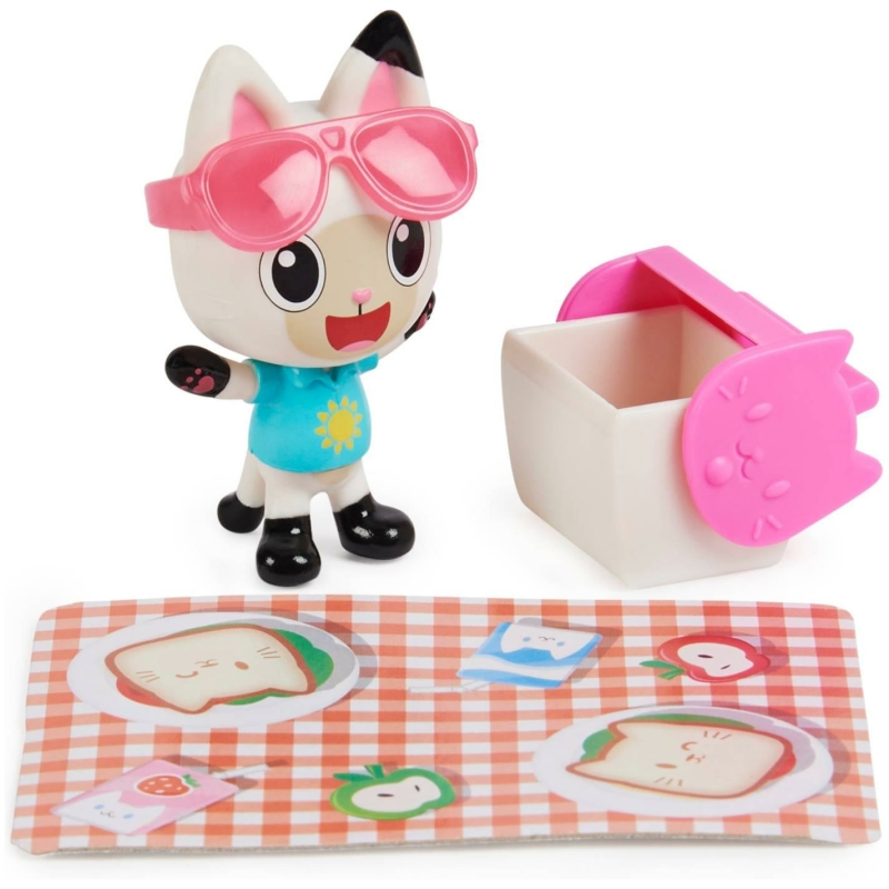 Set de figura gabby dollhouse picnic carlita & pandy