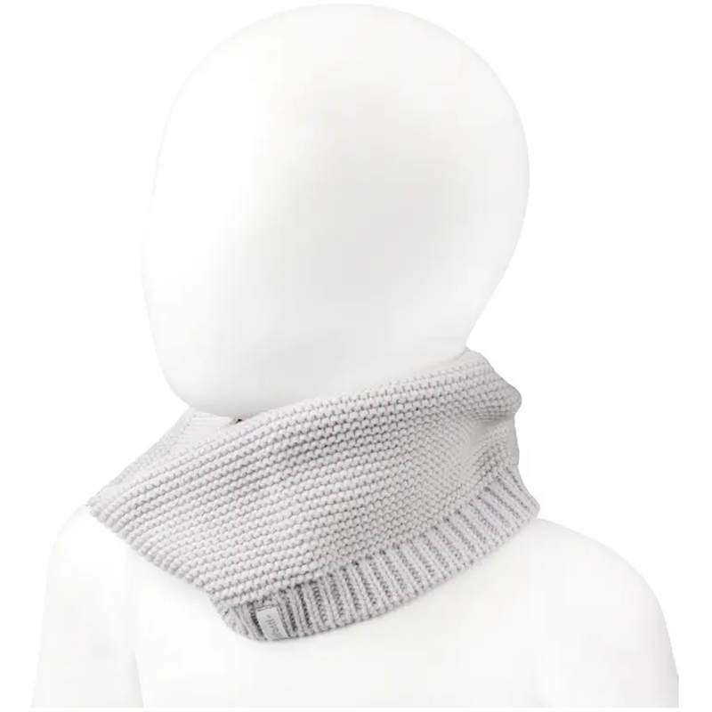 Cuello tejido unisex gris