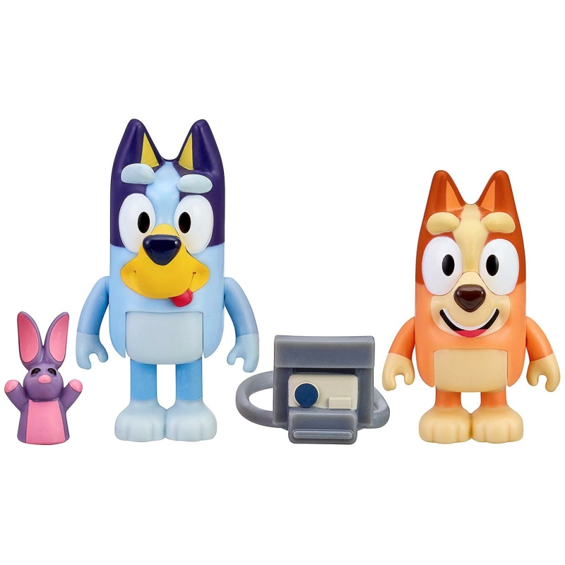 Pack mini figuras bluey y bingo - photo fun