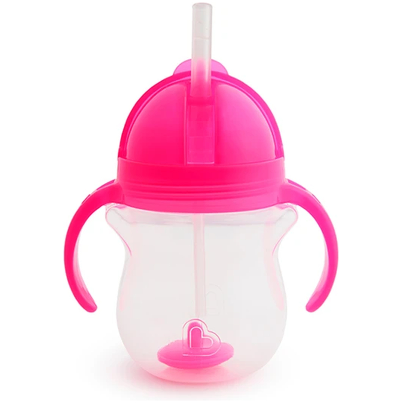 Vaso antiderrame any angle bombilla con peso y asas 207ml munchkin