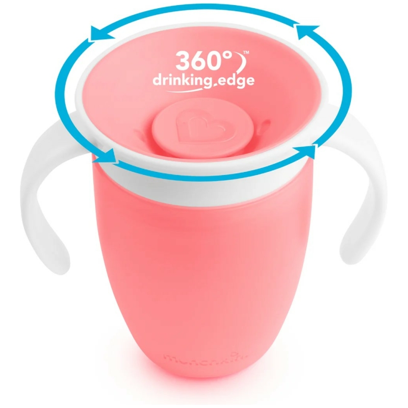 Vaso antiderrame 360 con asas 207 ml munchkin - verde
