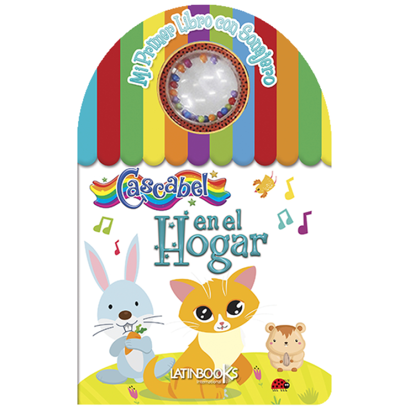 Libro infantil en el hogar con cascabel