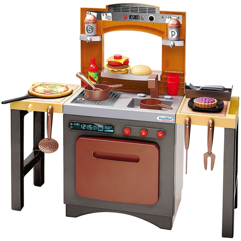 Cocina y pizzería modular con accesorios