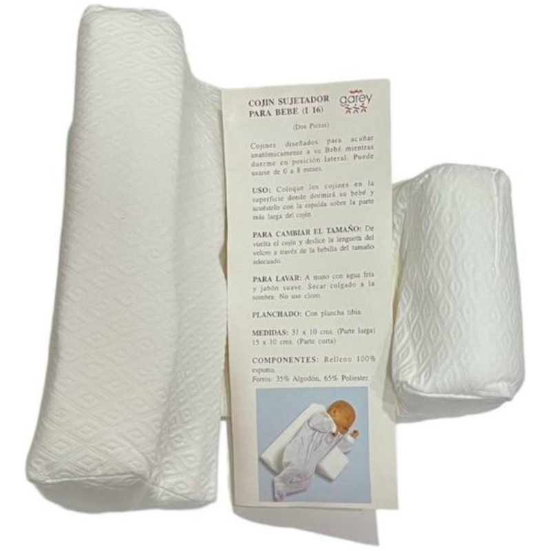 Cojín antivuelco para bebés 2 piezas piqué