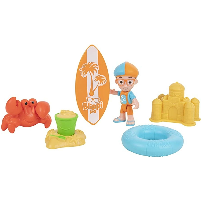 Set de figuras blippi dia de playa