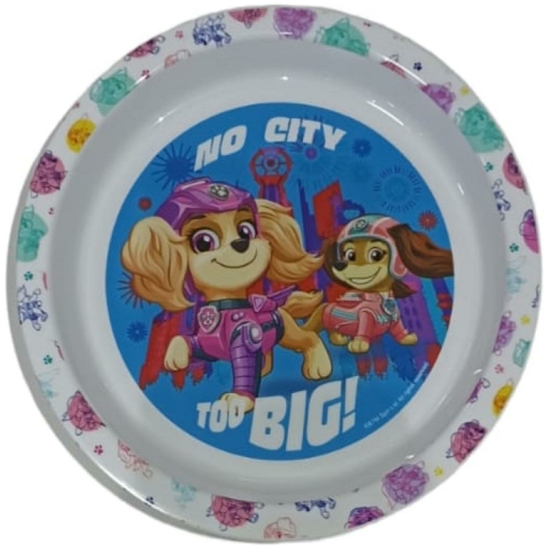 Plato apto para microondas paw patrol niña