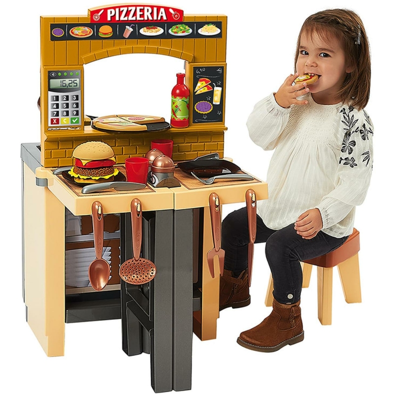 Cocina y pizzería modular con accesorios