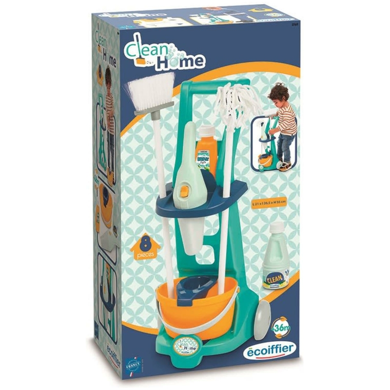 Carrito de limpieza clean home 8 pcs.