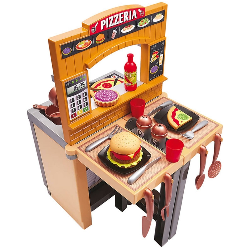 Cocina y pizzería modular con accesorios