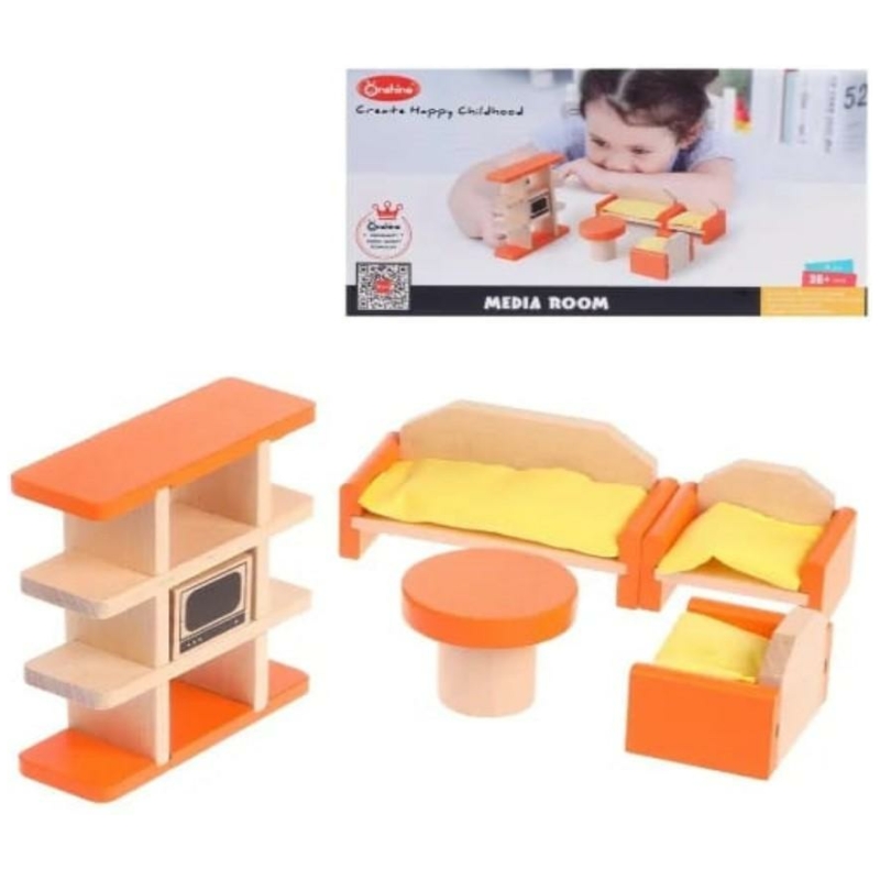 Set de living para casa de muñecas