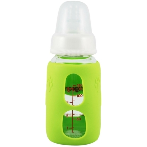 Protector de silicona - mamadera de vidrio boca estándar 120 ml pigeon