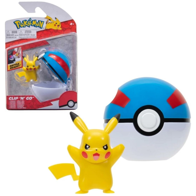Pokebola con figura pokemon surtida