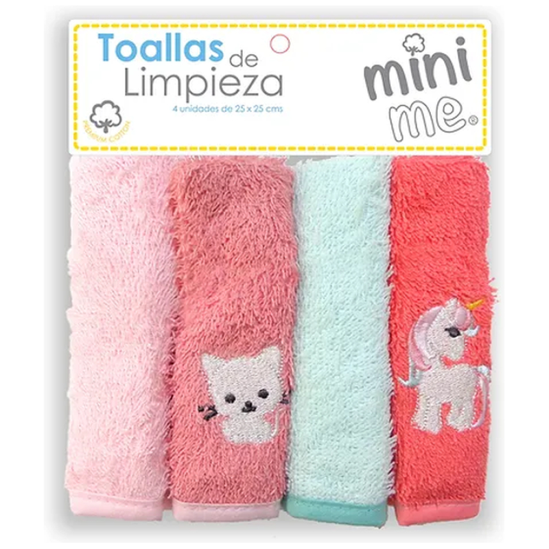 Toallitas de limpieza para bebés mini me niña