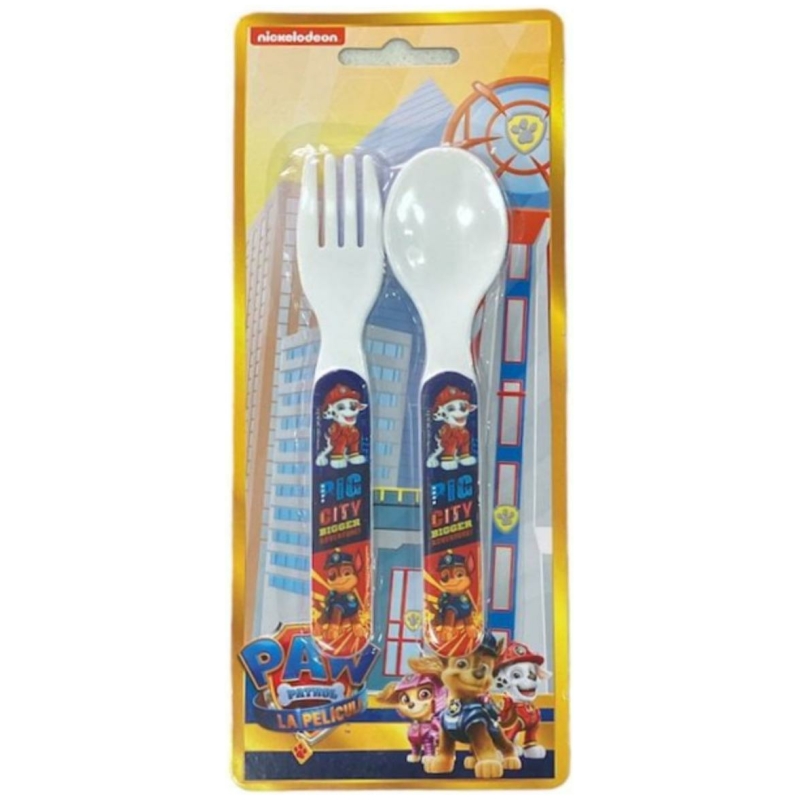 Set de cubiertos infantil paw patrol niño