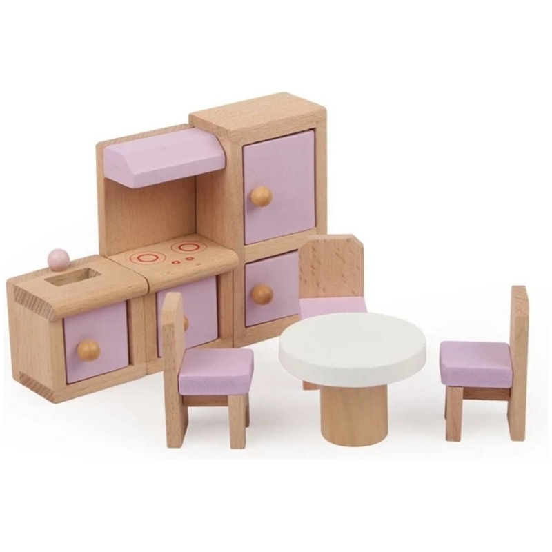 Set mini muebles para casa de muñecas