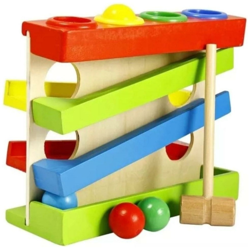 Juego cascada con martillo