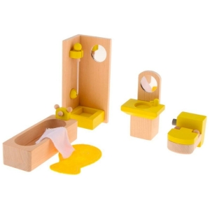 Set de baño para casas de muñeca