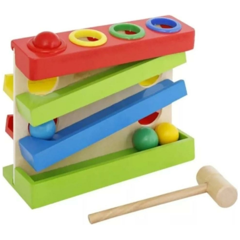 Juego cascada con martillo