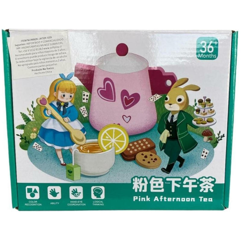 Set de té rosa