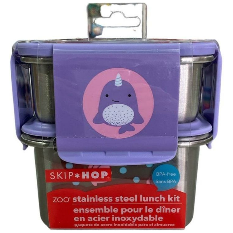 Kit de contenedores lunch narval acero inoxidable