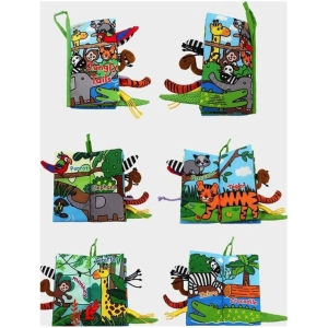 Libro sensorial de tela colas animales surtidos
