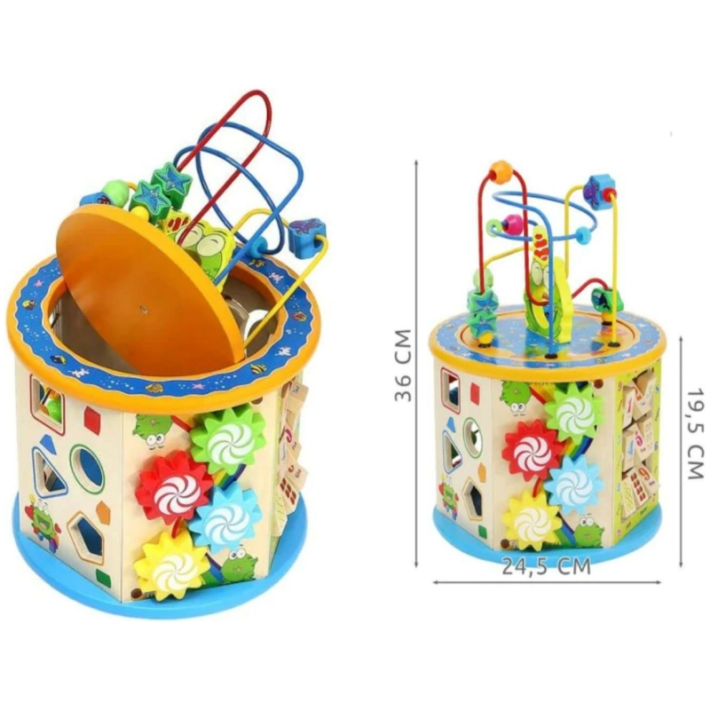 Cubo didactico ranita motriz