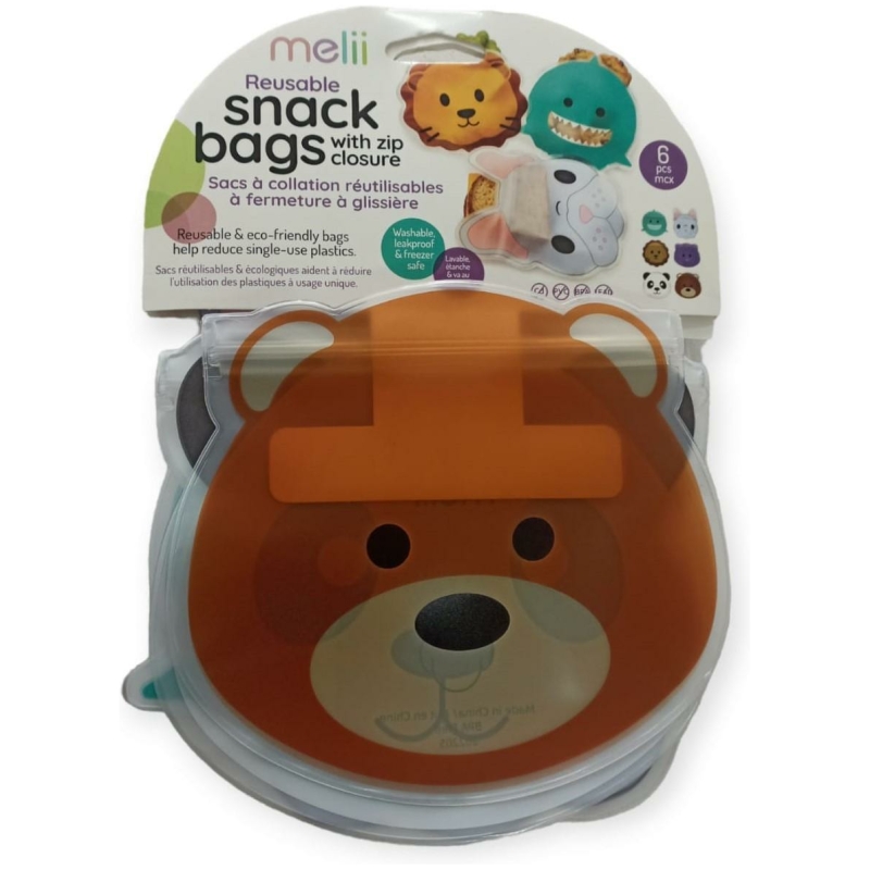 Bolsas reutilizables porta snack melii